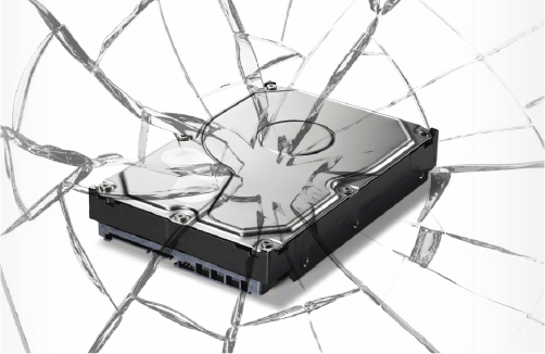 HDDに物理的な破損がある