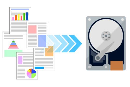 HDDに新たなデータを保存しないこと