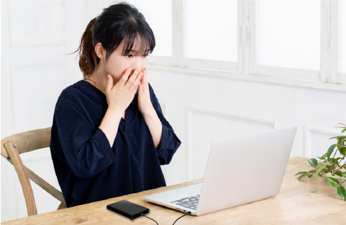 HDDを落とした後によく見られる症状